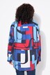 Overhemdblouse, colorblocking, oversized, overhemdkraag, lange mouwen