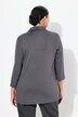 T-shirt avec imprimé métallique, col bénitier et manches 3/4