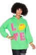 Mikina s kapucí, LOVE SMILEY motiv