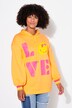 Hoodie, LOVE SMILEY motiv, hættetrøje
