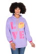 Mikina s kapucí, LOVE SMILEY motiv