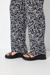 Pantalon à enfiler Rose en crêpe. Jambe large et taille élastique