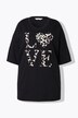 T-skjorte, oversized, leopard LOVE-statement