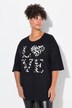 T-skjorte, oversized, leopard LOVE-statement