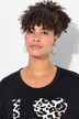 T-skjorte, oversized, leopard LOVE-statement