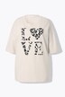 T-skjorte, oversized, leopard LOVE-statement