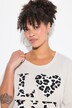 T-skjorte, oversized, leopard LOVE-statement