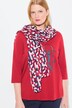 Foulard en viscose, motif graphique