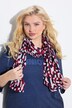 Foulard en viscose, motif graphique