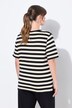 T-shirt, rayures, col en V, manches courtes, coton bio