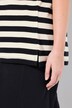 T-shirt, rayures, col en V, manches courtes, coton bio