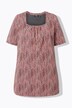 Longshirt, Punkte, A-Linie, Carree-Ausschnitt, Halbarm