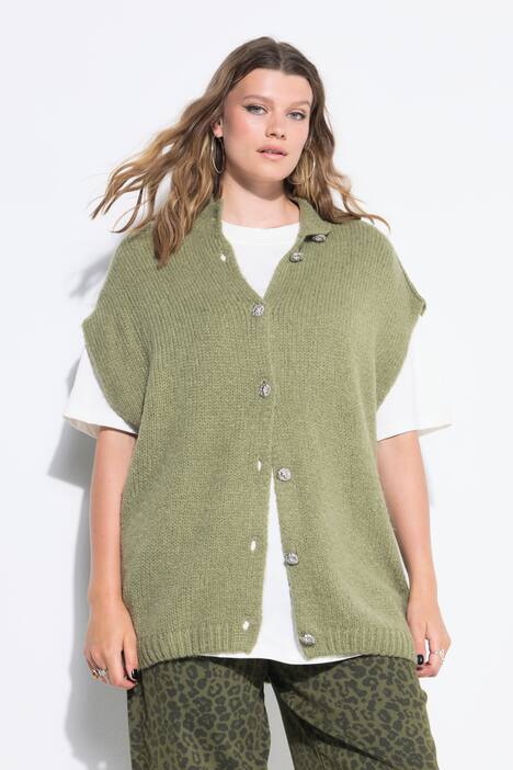 Gebreid vest, oversized, extra zacht