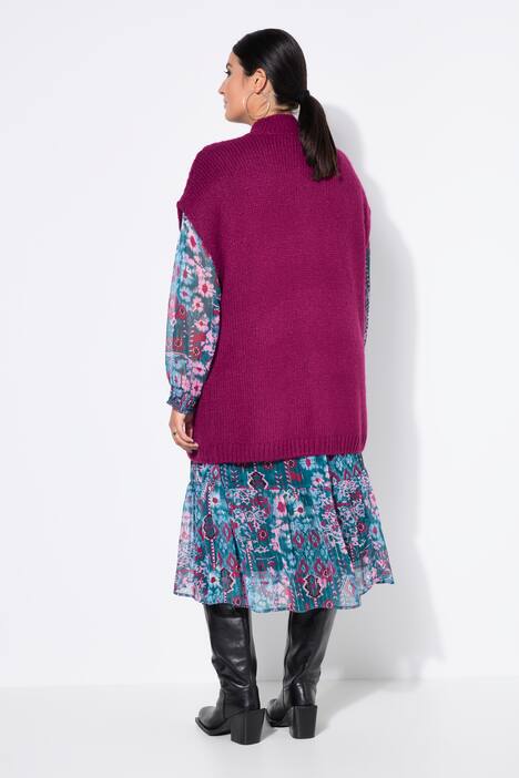 Gilet di maglia morbida con taglio oversize