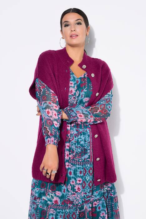 Gilet di maglia morbida con taglio oversize