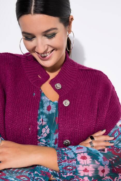 Gilet di maglia morbida con taglio oversize