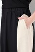 Midirok, puntzoom, zakken, elastische tailleband, biologische katoen