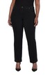 Džíny Mandy, černá džínovina, rovný střih, elastický pas