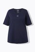 T-shirt, pyntesten, A-linje, rund hals, korte ærmer