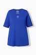 T-shirt, siersteentjes, A-lijn, ronde hals, korte mouwen