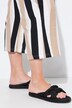 Culotte en jersey, rayures, jambes larges, coton bio