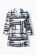 T-shirt en coton Pima, manches courtes et col calice avec encolure en V