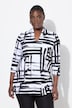 T-shirt en coton Pima, manches courtes et col calice avec encolure en V