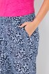 Pantalon Rose en crêpe. Jambe large, taille élastique