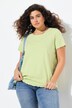 T-shirt en jersey côtelé. Col rond et manches courtes. Coupe Classic