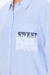 Blouse met strepen, sweet, A-lijn, overhemdkraag, lange mouw