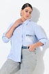 Blouse met strepen, sweet, A-lijn, overhemdkraag, lange mouw
