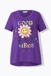 Camiseta, forma en A, motivo de flores