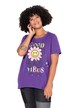 Tričko, A střih, květinový motiv