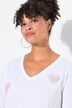 T-shirt, A-form, farvede 3D-hjerter