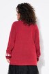 HAPPY inscription sweater with large balloon sleeves