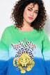 Genser, oversized, fargegradient, tiger-motiv