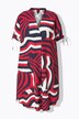 Robe oversize. Décolleté V, manches courtes. Poches