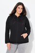 Giacca di felpa dal taglio oversize con ricami traforati e maniche lunghe