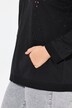 Giacca di felpa dal taglio oversize con ricami traforati e maniche lunghe