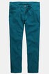 Jeans Men+ con taglio speciale per l'addome, denim colorato, vestibilità normale e cinque tasche, disponibili fino alla tg. 72
