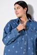 Robe en jean oversize, imprimé petits CŒURS