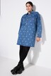 Robe en jean oversize, imprimé petits CŒURS