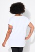 T-skjorte, blomstret/statement-motiv, halvermet