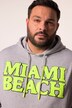 Men+ hoodie, sweat, hætte, brystprint, op til str. 8XL