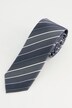 Silkeslips, striper, ekstra lengde, 7,5 cm bredt