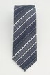 Silkeslips, striper, ekstra lengde, 7,5 cm bredt