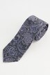 Silkeslips, blomstermønster, business, ekstra langt, 7,5 cm bredt