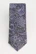 Silkeslips, blomstermønster, business, ekstra langt, 7,5 cm bredt