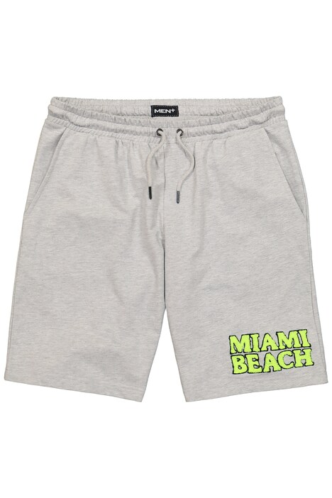 Teplákové bermudy Men+, neonový potisk, elastický pas, do 8XL