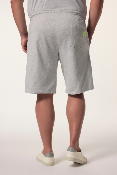 Bermuda en molleton Men+, taille élastique, imprimé fluo - jusqu'au 8 XL
